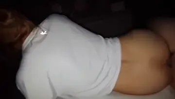 Novinha branquinha pelada levando rola no cu da vizinha safada